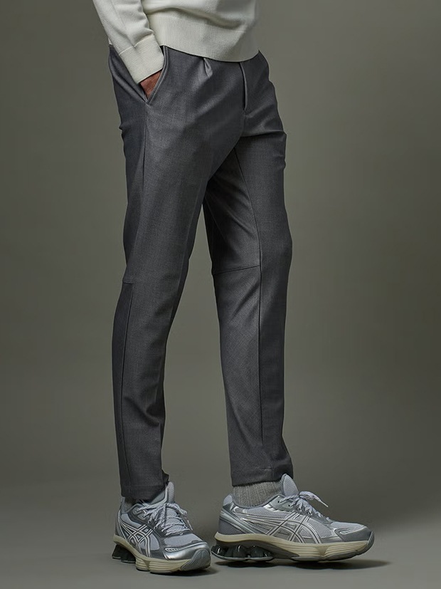 junhashimoto FULL LINING JERSEY JACKET and EASY TUCK PANTS★★ / GREIGE