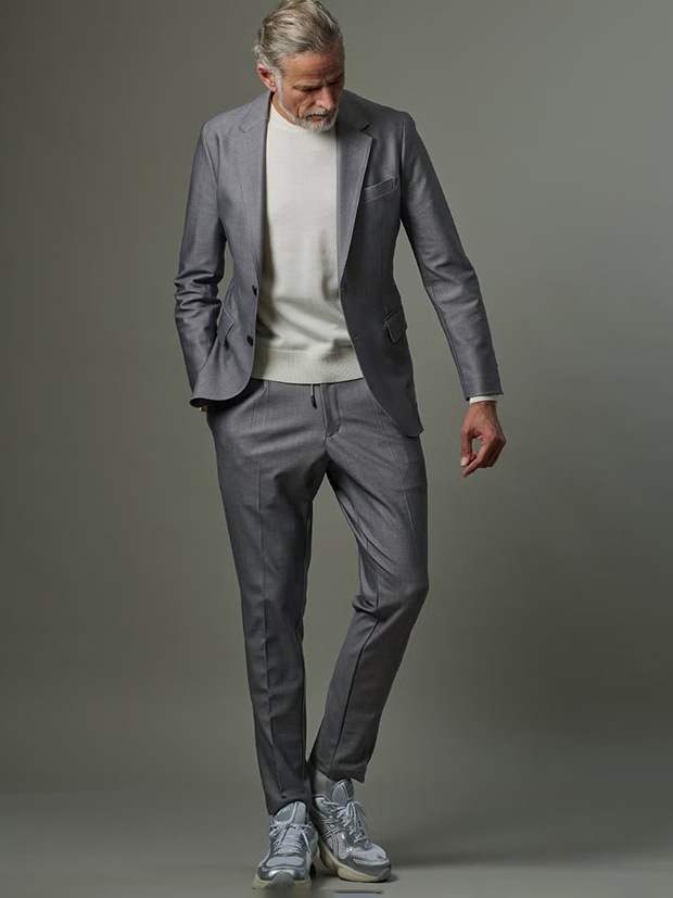 junhashimoto FULL LINING JERSEY JACKET and EASY TUCK PANTS★★ / GREIGE
