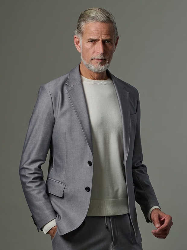 junhashimoto FULL LINING JERSEY JACKET and EASY TUCK PANTS★★ / GREIGE