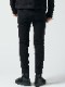 wjk super urake biker rib pants / black