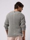 wjk GIMA roll crew knit / t.grey