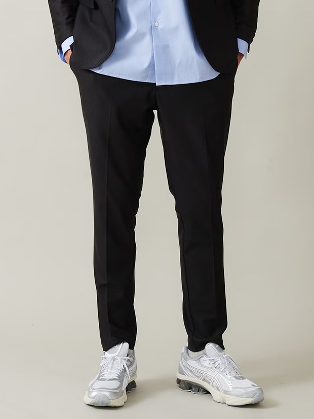 junhashimoto FULL LINING JERSEY JACKET and EASY TUCK PANTS★★ / BLACK