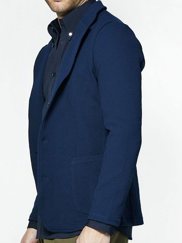 junhashimoto KNITTING S JACKET NAVY