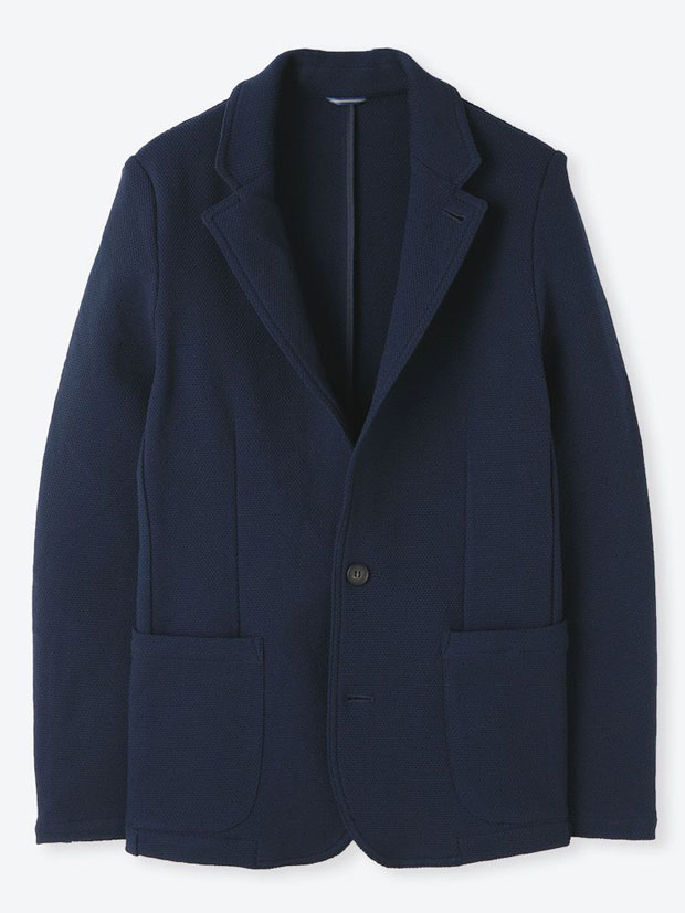 junhashimoto KNITTING S JACKET NAVY
