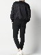 1PIU1UGUALE3 DROP SHOULDER CREW B.PRINT / BLACK