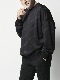 1PIU1UGUALE3 DROP SHOULDER CREW B.PRINT / BLACK