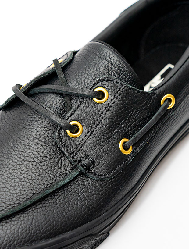 VANS 2-Eyelet Boat Shoe  / LEATHER BLACK