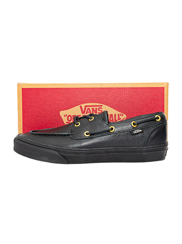 VANS 2-Eyelet Boat Shoe  / LEATHER BLACK