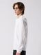 wjk waffle henley L/S / white