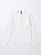 wjk waffle henley L/S / white