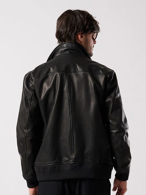 wjk leather rib jersey type A-2 / black