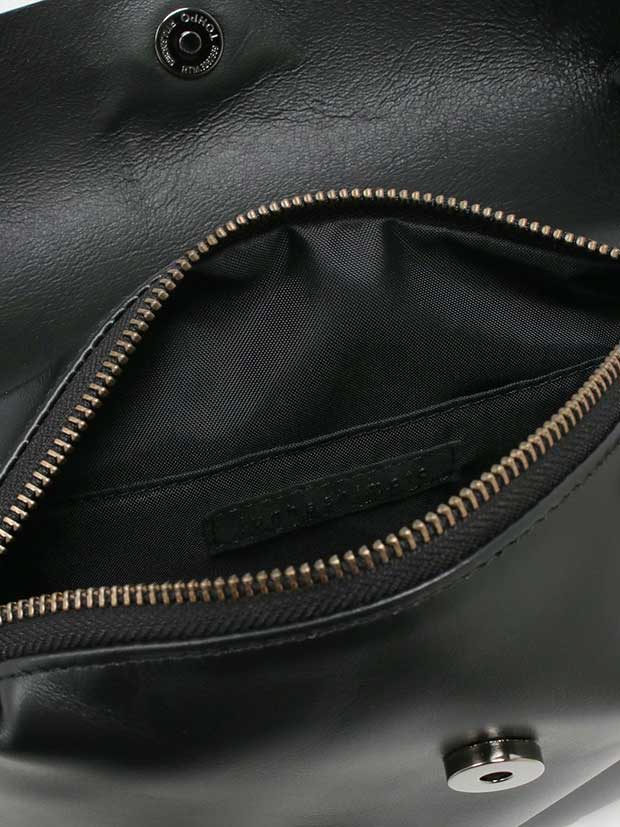 junhashimoto LEATHER SACOCHE BLACK