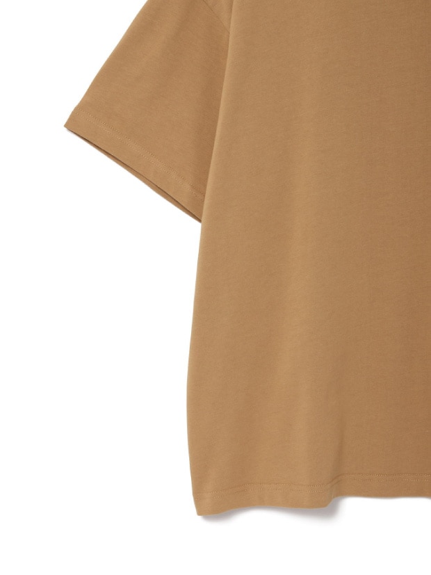 SeaGreen ORGANIC COTTON JERSEY T-SHIRT / BEIGE