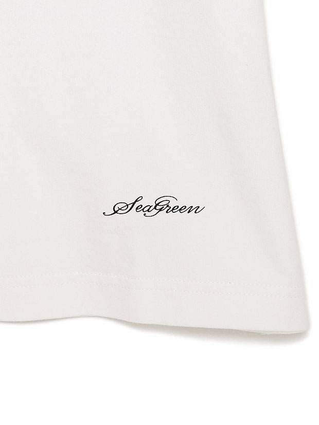 SeaGreen  SOFT JERSEY T-SHIRT 002 / WHITE