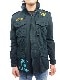 FRONTSTREET8 Embroidered M-65 Jacket BLACK