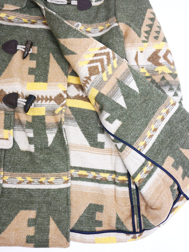 FRONTSTREET8 Blanket Duffle Coat -Chimayo- KHAKI