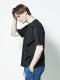 junhashimoto CU23 101RELAX CREW T / BLACK