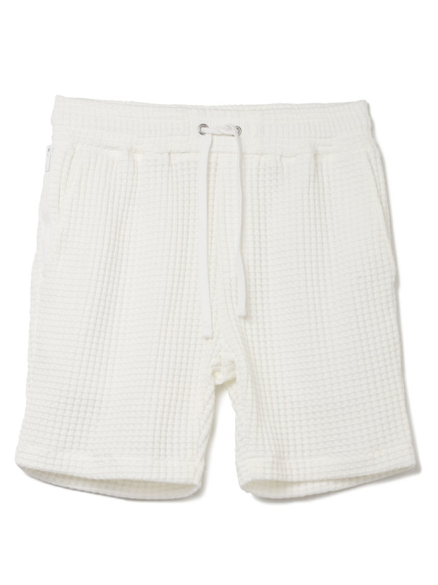 SeaGreen BIG WAFFLE shorts / WHITE