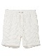 SeaGreen BIG WAFFLE shorts / WHITE