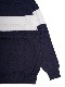 junhashimoto K04 STRIPE CREW NECK / NAVY WHITE