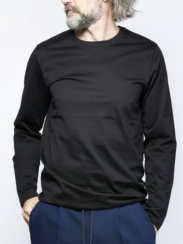junhashimoto 101SERIBU C L/S / BLACK