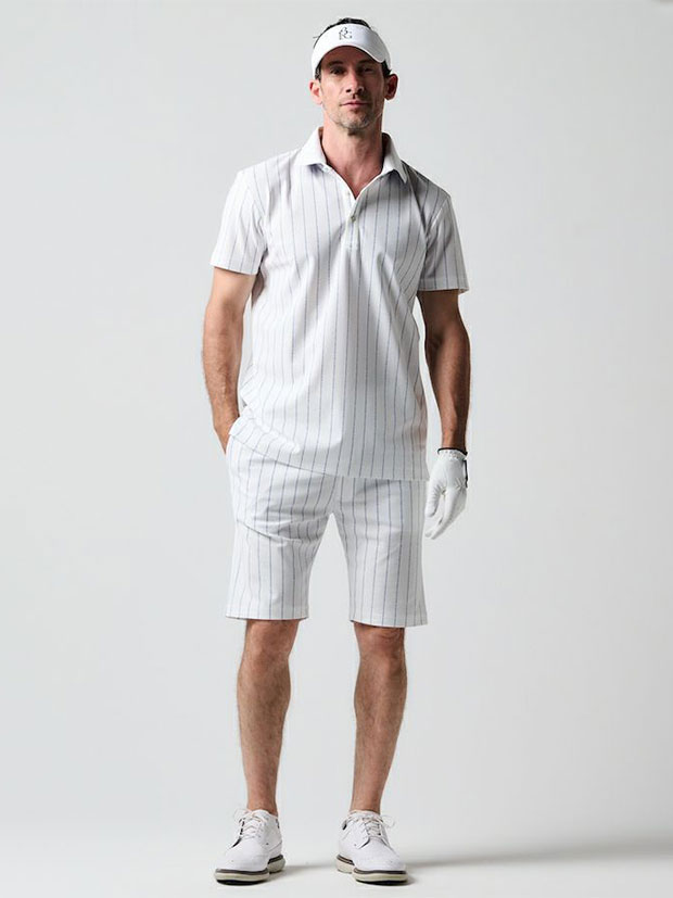 1PIU1UGUALE3 GOLF×PANZETTA GIROLAMO SHORT PT 113 STRIPE / WHITE