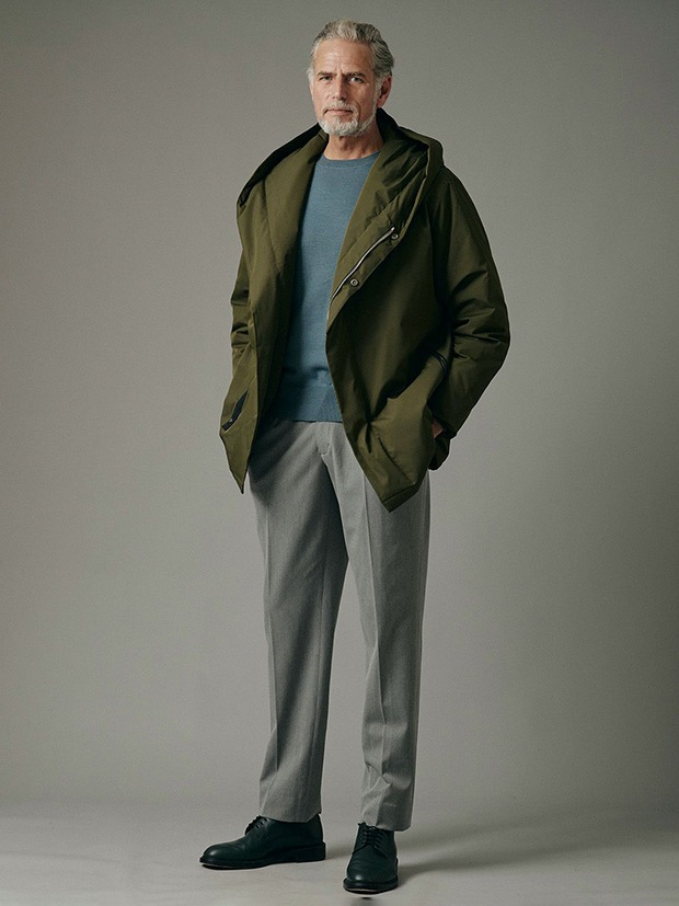 junhashimoto RELAXED 2TUCK PANTS / M.GREY