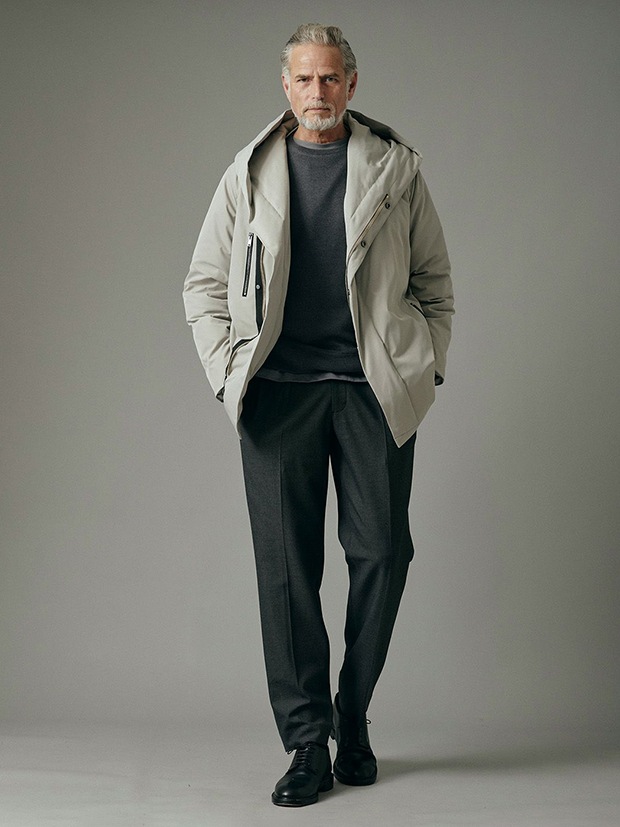 junhashimoto RELAXED 2TUCK PANTS / CHARCOAL