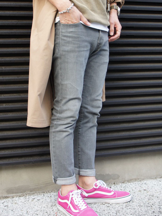 junhashimoto V POCKET DENIM Hybrid Vintage GRAY