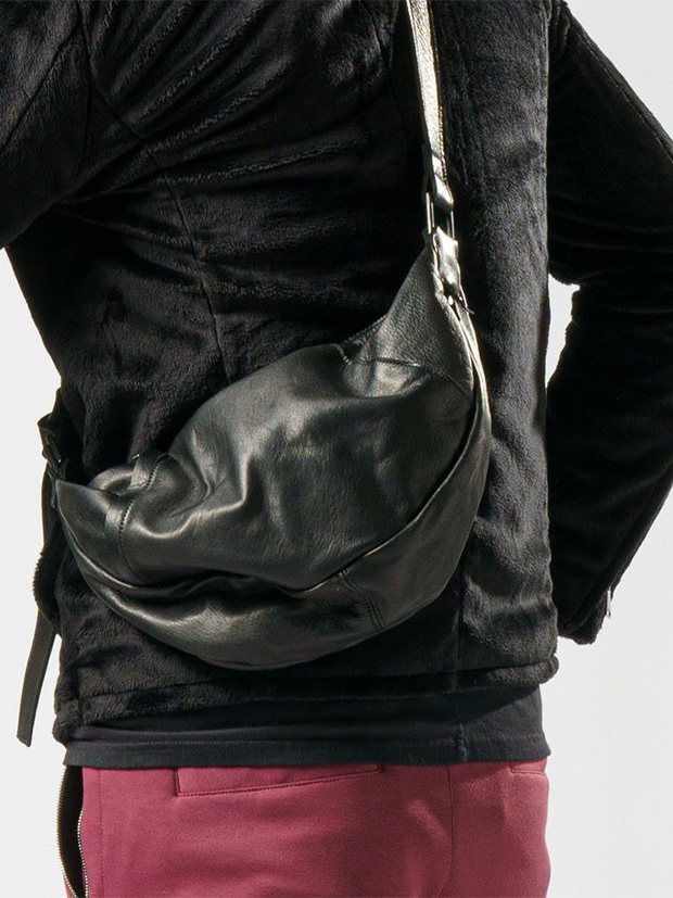 wjk leather crescent moon bag / BLACK | ALL ITEM