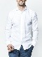 junhashimoto HORIZONTAL SHIRTS / WHITE