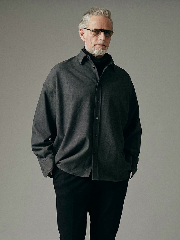 junhashimoto MEGA BIG SHIRT / CHARCOAL