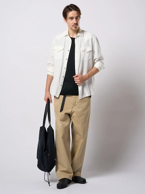 wjk vintage chino trousers / beige