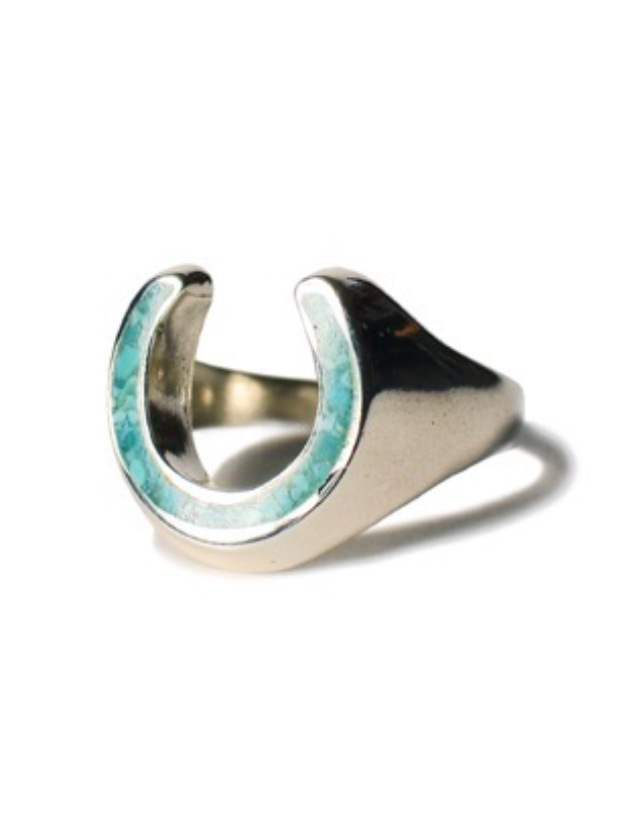 CALIFOLKS Houseshoe Inlay Turquoise Ring