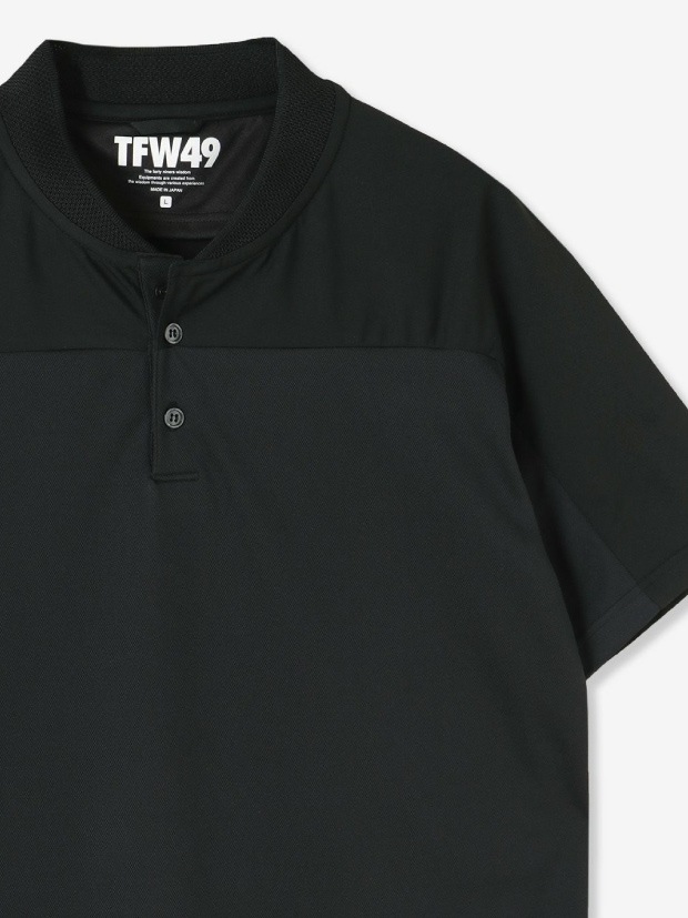 TFW49 COLLAR LESS POLO TFW49 COLLAR LESS POLO / BLACK | ALL ITEM