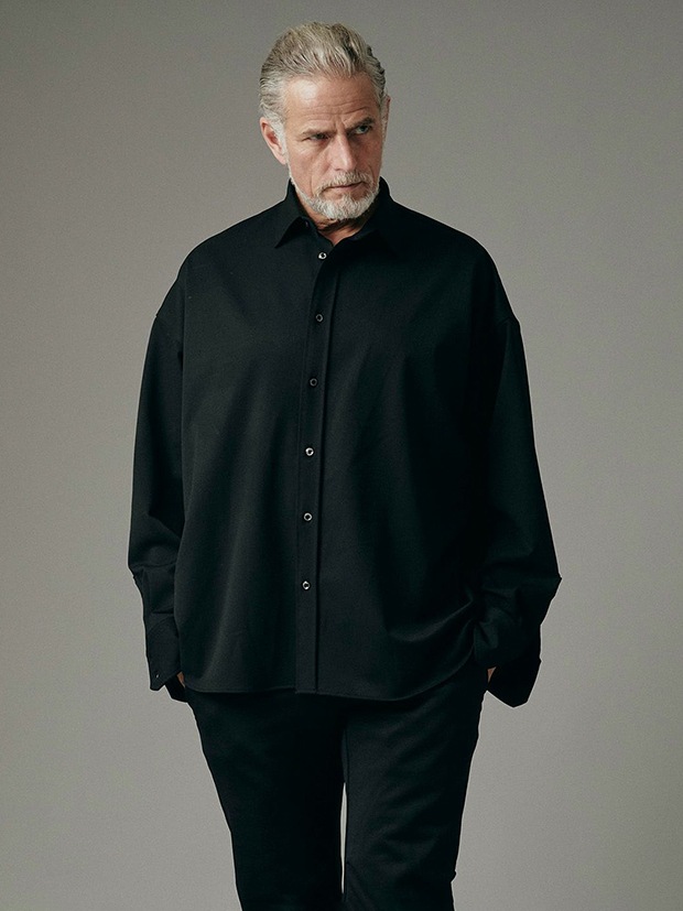 junhashimoto MEGA BIG SHIRT / BLACK