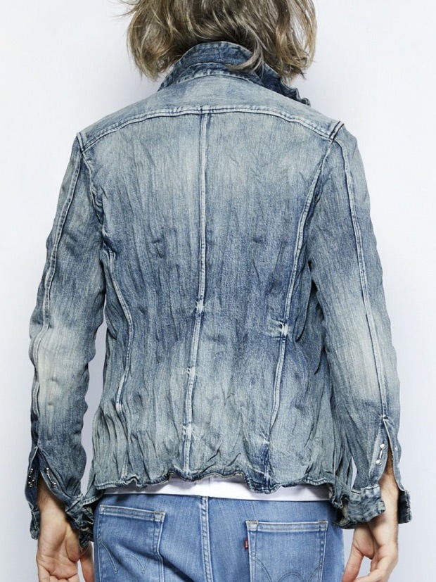 junhashimoto WRINKLE DENIM SHIRTS / U.BLUE | junhashimoto