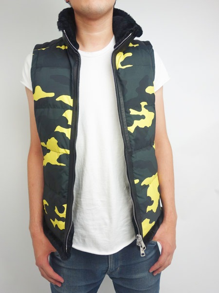wjk hybrid down mouton vest bk x ye camo