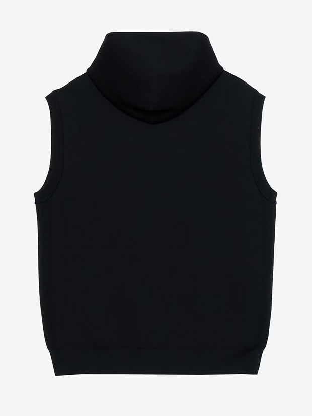 TFW49 KNIT HOODIE VEST / BLACK