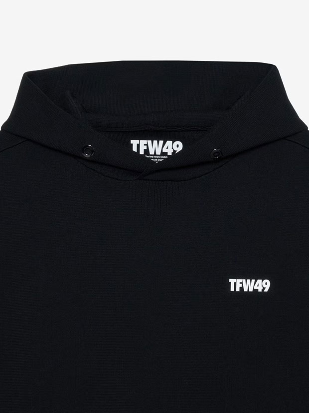 TFW49 KNIT HOODIE VEST / BLACK