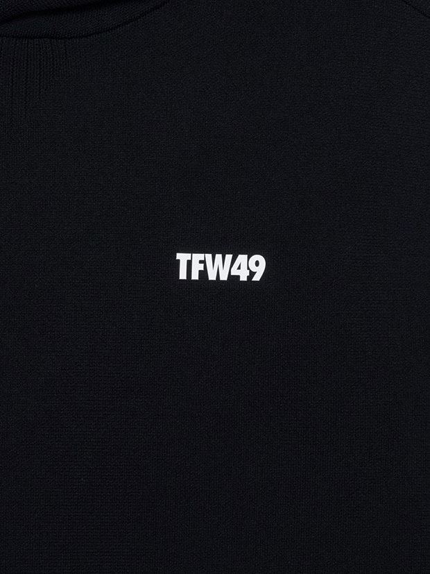 TFW49 KNIT HOODIE VEST / BLACK