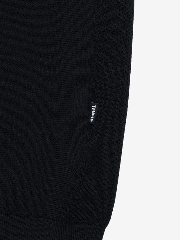 TFW49 KNIT HOODIE VEST / BLACK