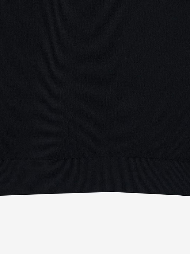 TFW49 KNIT HOODIE VEST / BLACK