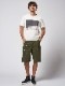 wjk paint cargo shorts / khaki