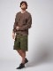 wjk paint cargo shorts / khaki