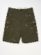 wjk paint cargo shorts / khaki