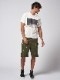 wjk paint cargo shorts / khaki