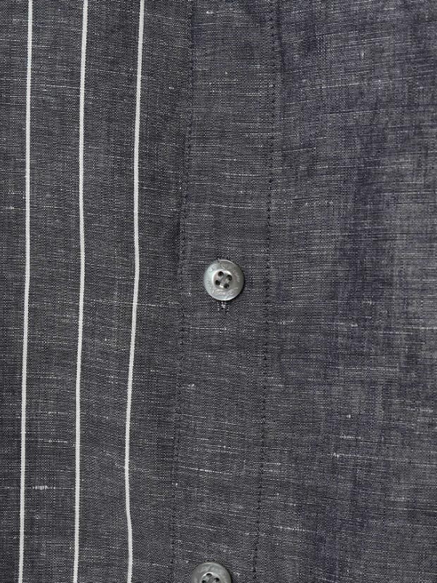 SeaGreen SPEC DYED DOBBY SHIRT / NAVY