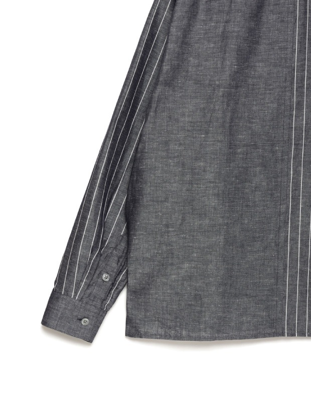 SeaGreen SPEC DYED DOBBY SHIRT / NAVY