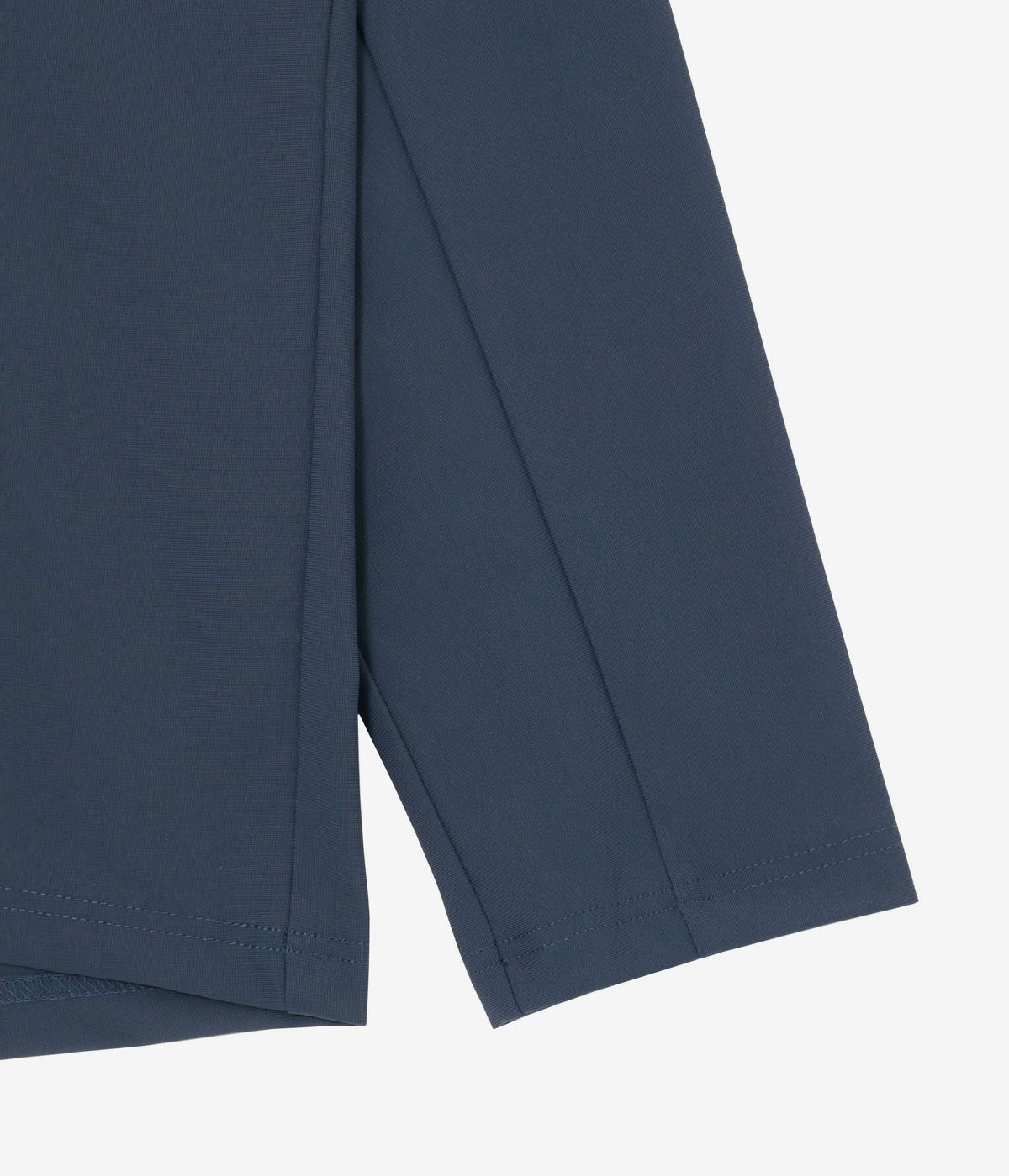 TFW49 L/S HALF ZIP MOCKNECK T / CHRCOAL / BLUE GREY